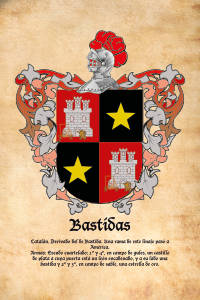 Escudo heráldico del apellido BASTIDAS