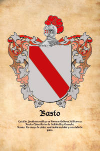 Escudo heráldico del apellido BASTO