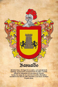 Escudo heráldico del apellido BASUALDO