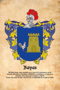 Escudo heráldico del apellido BAYAS