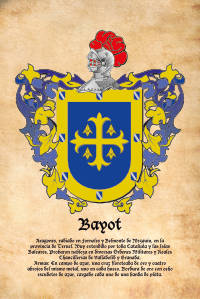 Escudo heráldico del apellido BAYOT