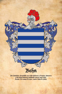Escudo heráldico del apellido BEHN