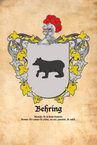 Escudo heráldico del apellido BEHRING