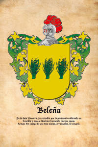 Escudo heráldico del apellido BELEÑA