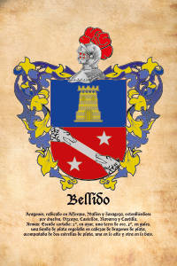 Escudo heráldico del apellido BELLIDO