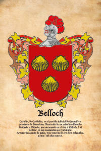 Escudo heráldico del apellido BELLOCH