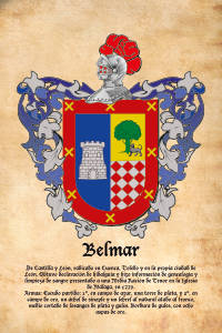 Escudo heráldico del apellido BELMAR