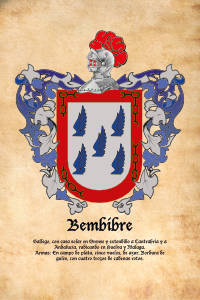 Escudo heráldico del apellido Bembibre