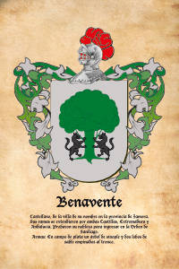 Escudo heráldico del apellido BENAVENTE