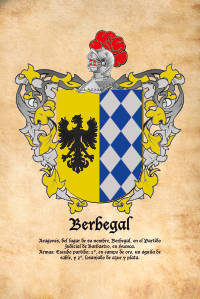 Escudo heráldico del apellido BERBEGAL