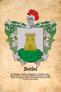 Escudo heráldico del apellido Berbel