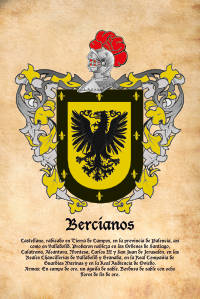 Escudo heráldico del apellido BERCIANOS