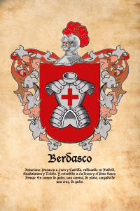 Escudo heráldico del apellido Berdasco