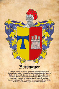 Escudo heráldico del apellido BERENGUER