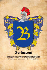 Escudo heráldico del apellido BERLUSCONI