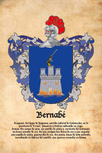 Escudo heráldico del apellido BERNABE