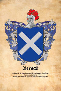 Escudo heráldico del apellido BERNAD