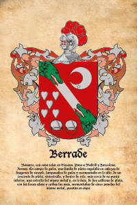 Escudo heráldico del apellido Berrade