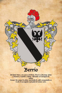 Escudo heráldico del apellido BERRIO