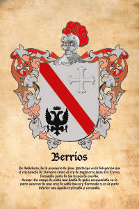 Escudo heráldico del apellido BERRIOS