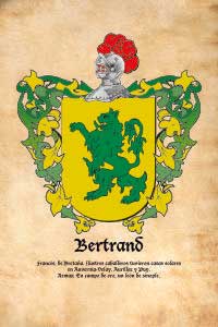 Escudo heráldico del apellido BERTRAND
