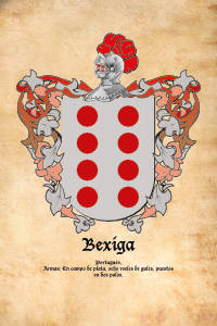 Escudo heráldico del apellido BEXIGA