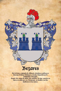 Escudo heráldico del apellido BEZARES