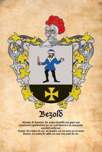 Escudo heráldico del apellido BEZOLD
