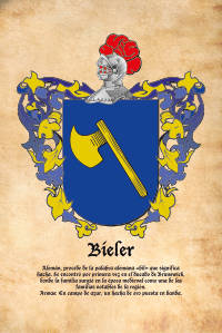 Escudo heráldico del apellido BIELER