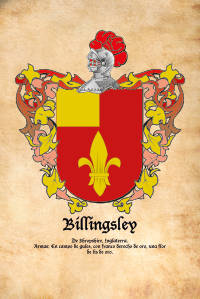 Escudo heráldico del apellido BILLINGSLEY