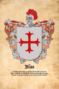 Escudo heráldico del apellido BLAS