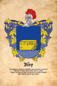Escudo heráldico del apellido Bley