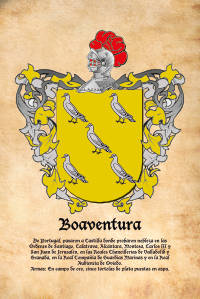 Escudo heráldico del apellido BOAVENTURA