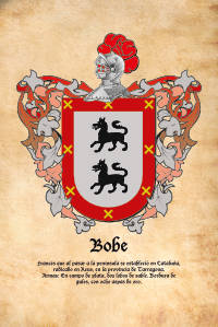 Escudo heráldico del apellido BOBE