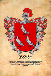 Escudo heráldico del apellido BODION