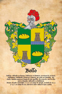 Escudo heráldico del apellido Bollo