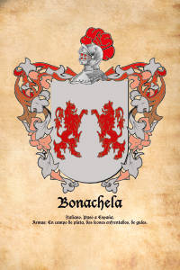 Escudo heráldico del apellido BONACHELA