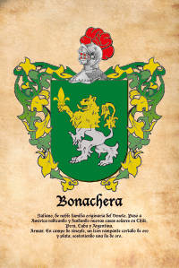Escudo heráldico del apellido Bonachera