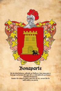 Escudo heráldico del apellido Bonaparte