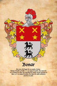 Escudo heráldico del apellido Bonar