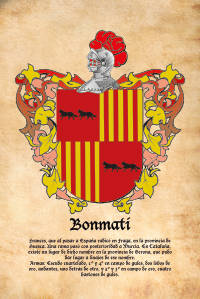 Escudo heráldico del apellido BONMATI