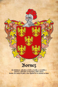Escudo heráldico del apellido BORNEZ