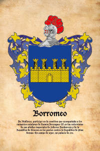 Escudo heráldico del apellido BORROMEO