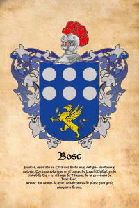Escudo heráldico del apellido BOSC