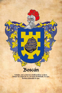 Escudo heráldico del apellido BOSCAN