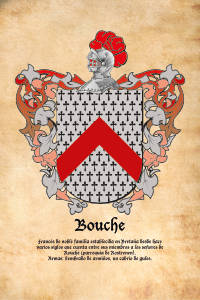 Escudo heráldico del apellido BOUCHE