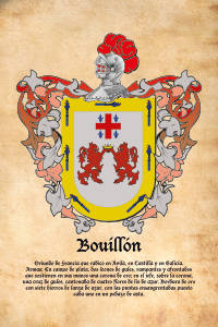 Escudo heráldico del apellido BOUILLON