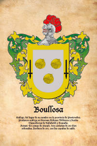 Escudo heráldico del apellido BOULLOSA