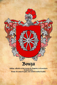 Escudo heráldico del apellido BOUZA