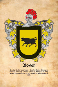Escudo heráldico del apellido BOVER